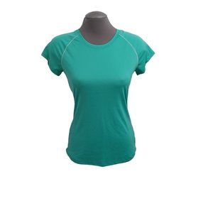 Champion C9 Brand Semi Fitted Active Wear Women Size Medium Green Short Sleeve